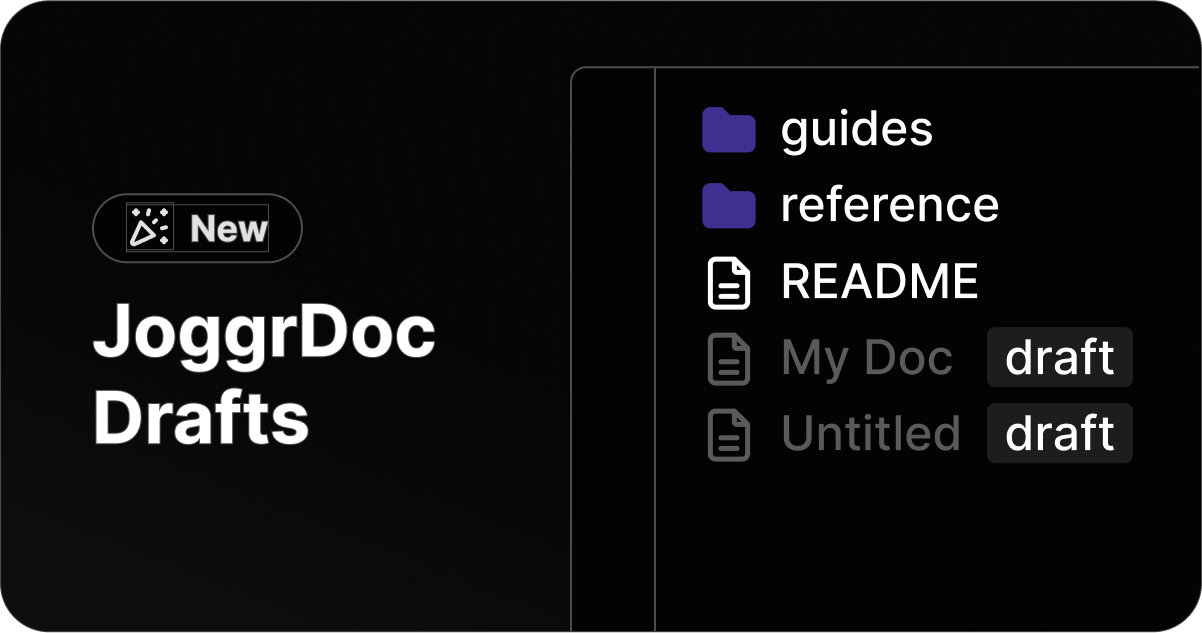 Drafting JoggrDocs